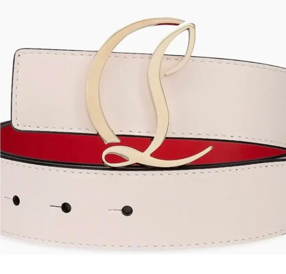 Women's Christian Louboutin CL logo belt size 85 cm/34 inches made in Italy